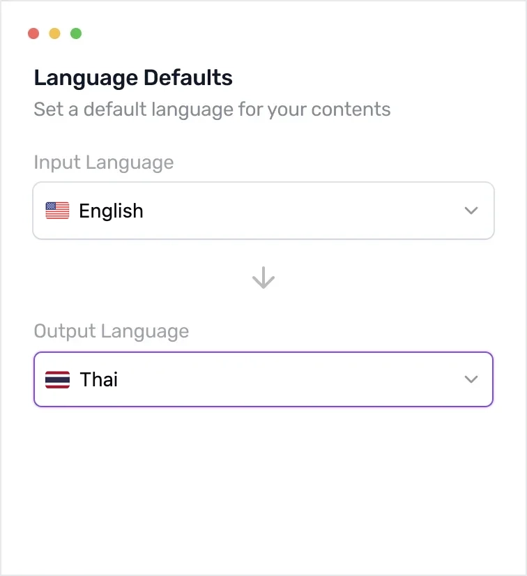 AI multi language